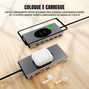 Hub Modular Dorn 15 em 1 USB-C - Dock Station com 4K HDMI, RJ45, USB 3.0 e Carregamento por Indução