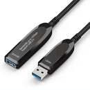 Cabo Extensor USB 3.0 Ativo Dorn - Fibra Óptica 10 Gbps, Sem Perda de Sinal para Webcam 4K/Streaming