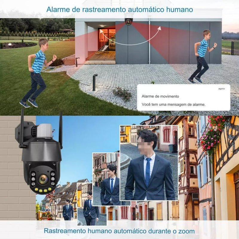 Câmera Externa Ip Prova D'água Infravermelho Wi-fi Zoom 30x
