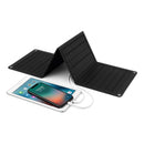 Painel Solar Portátil Dobrável Trekking Montanhismo Bike Edc