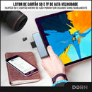 Hub Dorn Pro 6 Em 1 Usb-c Hdmi Sd/tf P2 Para iPad E Celular