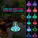 Chafariz Fonte Placa Solar Flutuante Piscina Lago Aquário