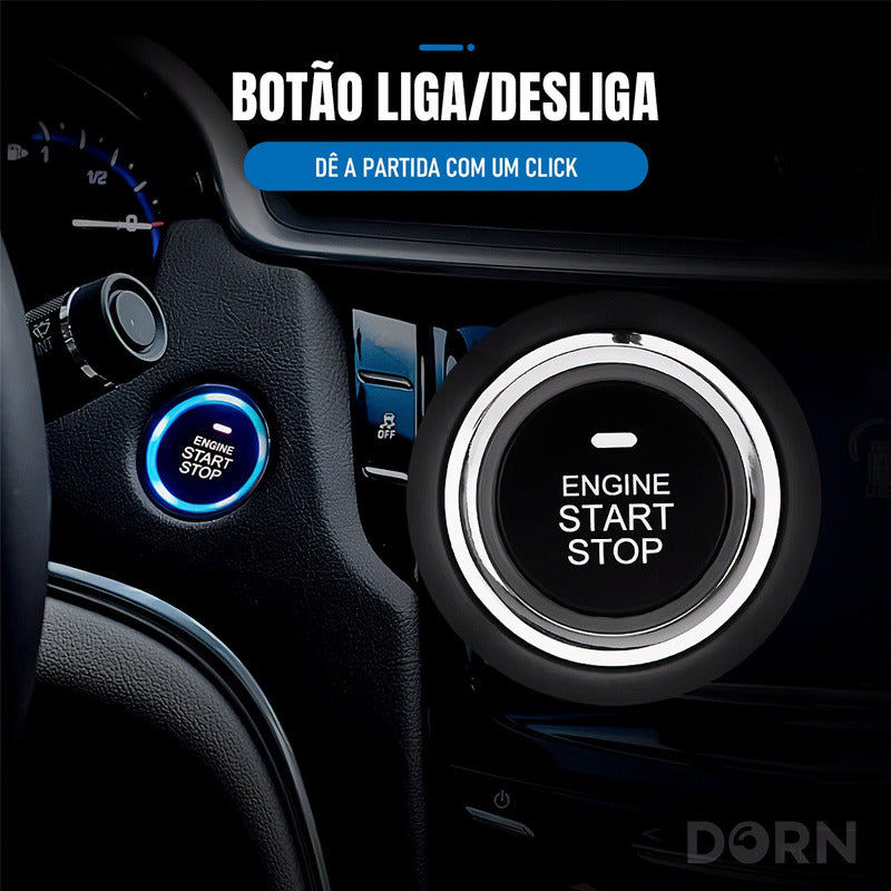 Kit Start Stop Partida Remota + Relógio Chave Keyless Preto