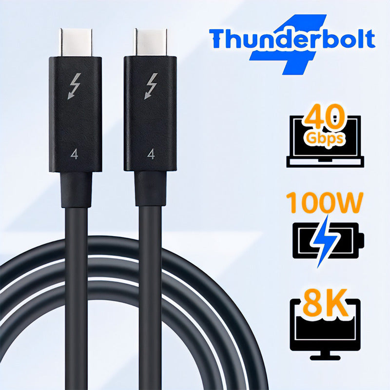 Cabo Dorn Thunderbolt 4 1m 8k@60hz Usb-c Ouro