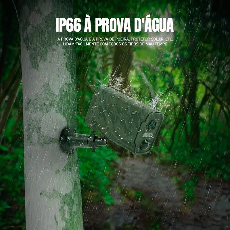 Câmera De Segurança Solar Wi-fi Full Hd 1080p 120° Noturna