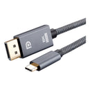 Adaptador Dorn USB-C para DisplayPort 8K - Cabo 2 Metros, Blindado e Conectores Banhados a Ouro