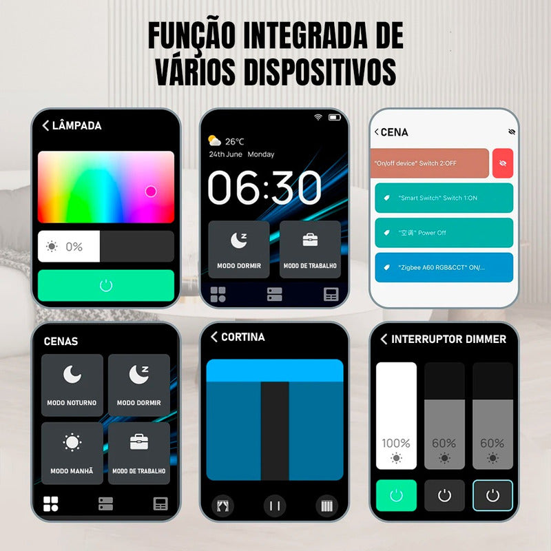 Controle Remoto Inteligente Dorn Voz Wifi Smart Home Tuya