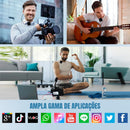 Kit Microfones Lapela Fxpro Universal Bluetooth + P2