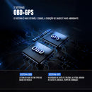 Computador de Bordo Dorn OBD2 Universal - HUD 2 em 1, Leitura de RPM, Temperatura, GPS e Alertas
