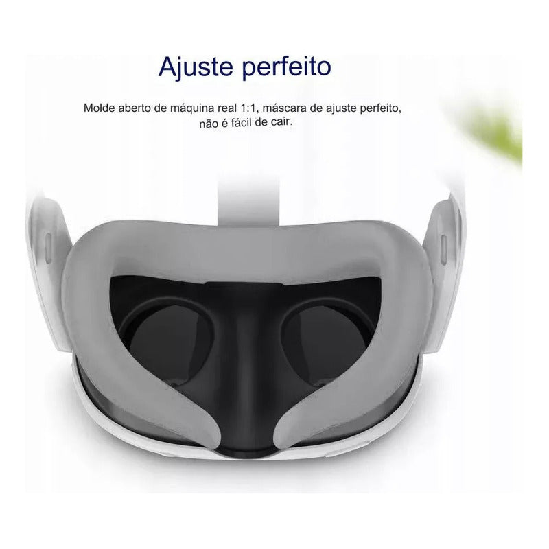 Capa De Silicone Facial Á Prova De Suor Lavável Para Quest 3