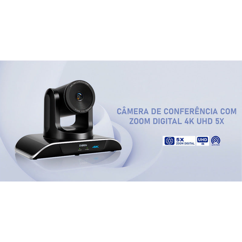 Câmera Web Ptz Automática Dorn 4k 5x Ia