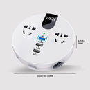 Inversor de Carro Dorn 150W/550W - Tomada 220V, USB QC3.0, 12V/24V, Segurança Certificada