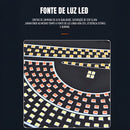 Painel LED de Olho Virtua FX para Carro - USB, Alto Brilho e Letreiro de Expressões Criativas