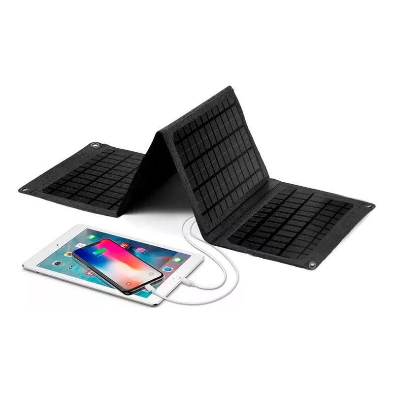 Carregador Energia Solar Usb-c Pd Para Celular Portátil 30w