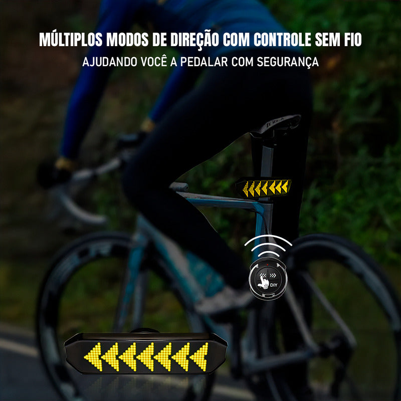 Lanterna Traseira Bike C/seta Inteligente S/fio - Virtua Fx