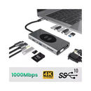 Hub Modular Dorn 15 em 1 USB-C - Dock Station com 4K HDMI, RJ45, USB 3.0 e Carregamento por Indução