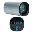 Câmera PTZ Dorn 4K Zoom 12x Óptico- HDMI, USB 3.0, RJ45 PoE e Sensor SONY