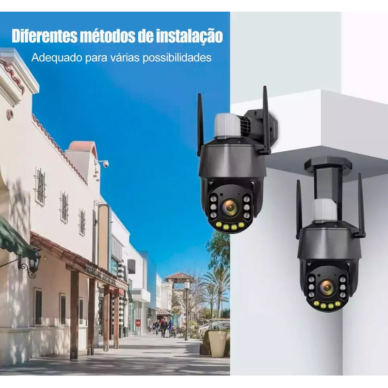 Câmera Externa Ip Prova D'água Infravermelho Wi-fi Zoom 30x