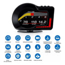 Computador de Bordo Dorn OBD2 Universal - HUD 2 em 1, Leitura de RPM, Temperatura, GPS e Alertas