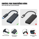 Hub USB Dorn 3.0 4 Portas - Conexão Dupla Type-A/Type-C, 5 Gbps, Alta Velocidade