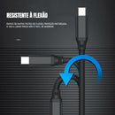 Cabo Extensor Usb-c 1m Dorn 4k 100w 10gbps Blindado