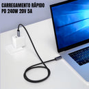 Cabo Dorn Ultra Thunderbolt USB-C 3m - Carregamento 240W, 4K UHD Blindado