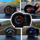 Computador de Bordo Dorn OBD2 Universal - HUD 2 em 1, Leitura de RPM, Temperatura, GPS e Alertas