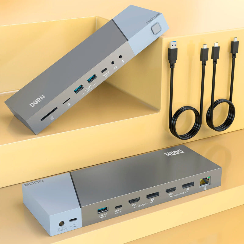 Dockstation Dorn Thunderbolt Hub Usb-c Displaylink 3x Monitores