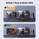 Splitter HDMI Dorn 8K 1x2 - 48Gbps, 4K@120Hz, HDR10+, Downscale Automático e Suporte VRR