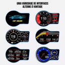 Computador de Bordo Dorn OBD2 Universal - HUD 2 em 1, Leitura de RPM, Temperatura, GPS e Alertas