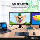 Hub Kvm Switch Displayport 2x Pcs P/ 2x Tela 4k Usb 3.0 Pd