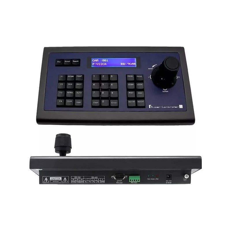 Mesa Controladora Dorn Com Joystick Para Câmeras Ptz Visca, Pelco-D/P, RS232, RS485