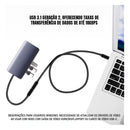 Cabo Extensor Usb-c 1m Dorn 4k 100w 10gbps Blindado
