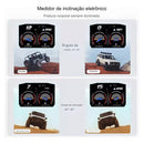 Computador de Bordo Dorn OBD2 Universal - HUD 2 em 1, Leitura de RPM, Temperatura, GPS e Alertas