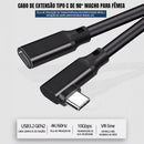 Cabo Extensor USB-C 3.2 Gen 2 Dorn - 10Gbps, Carregamento 100W e Vídeo 4K