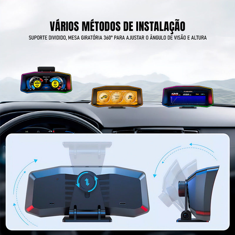 Computador De Bordo Universal Obd2 Display Hud Carro - Dorn