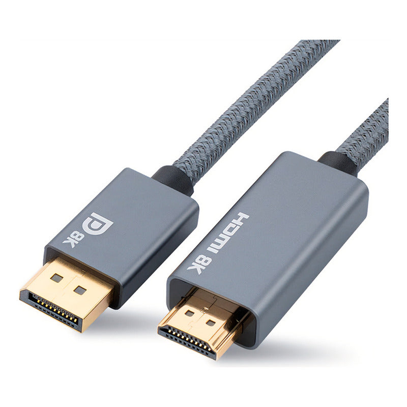 Cabo Adaptador Dorn Displayport Para Hdmi 8k 3m Preto