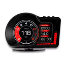 Computador de Bordo Dorn OBD2 Universal - HUD 2 em 1, Leitura de RPM, Temperatura, GPS e Alertas