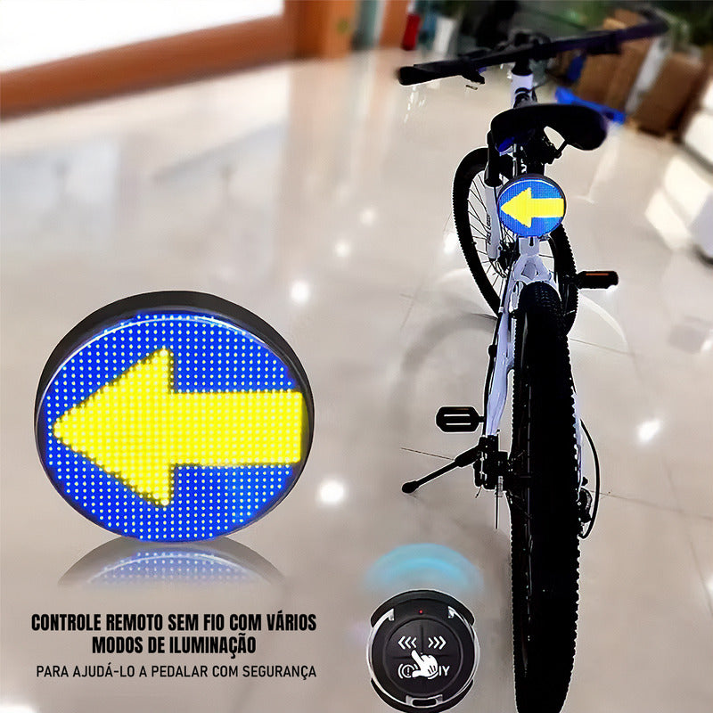 Lanterna Traseira Bike Seta S/fio Personalizavel - Virtua Fx