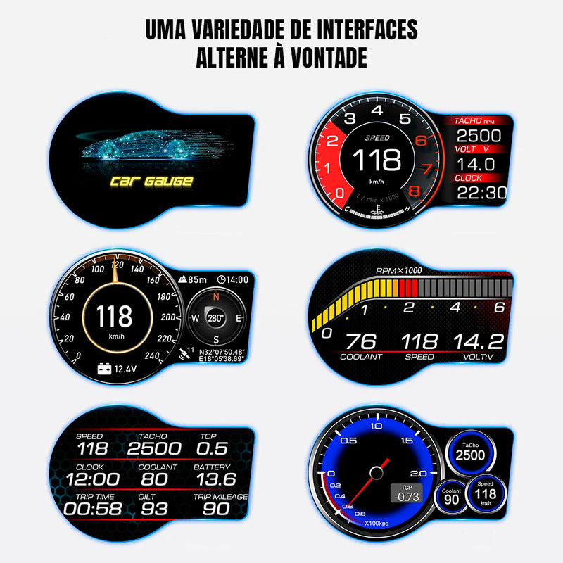 Scanner Dorn Odb2 Pressão Temperatura Velocidade Rpm.