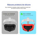 Capa Facial de Silicone Virtua FX para Meta Quest 3 - Anti-Suor, Higiênica e Conforto Premium