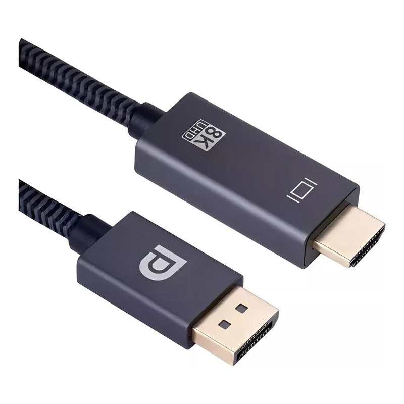 Cabo Adaptador Dorn Displayport Para Hdmi 3m Preto 8k