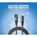 Cabo Dorn Usb-c Thunderbolt 5m 20gbps 4k 60hz Tipo-c