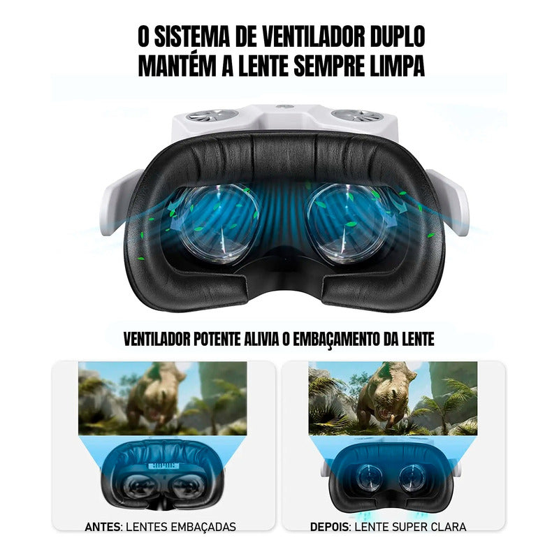 Capa Facial Com Sistema De Resfriamento Para Oculus Quest 2