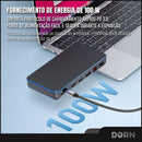 Hub 13 Em 1 Displaylink 4k 60hz Hdmi Displayport 100w