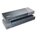 Dockstation Hub Usb-c Dorn Displaylink 2x Displayport e 2x Hdmi para Multitelas+ Fonte 100w