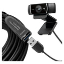 Cabo Extensor USB 3.0 Ativo Dorn - Fibra Óptica 10 Gbps, Sem Perda de Sinal para Webcam 4K/Streaming