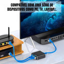 Switch Extensor Duplicador Internet 1x2 Para Cabo Rede RJ45