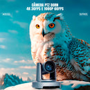 Kit Vídeo Conferência 4k Ptz 20x Dorn + Microfone Tenveo M8b Prateado