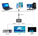 Adaptador USB 3.0 Para 2 HDMI Duplo Extensor Tela Prata